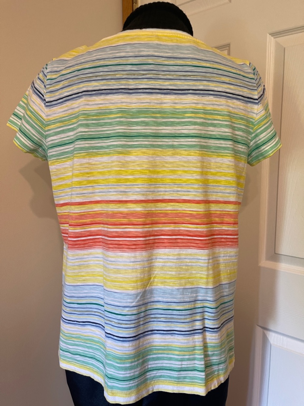 Talbots Multicolor Striped Short Sleeve Tee - Picture 2 of 8